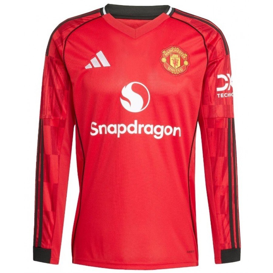 Manchester United 25/26 1stユニフォーム長袖 未使用 Camisa I Manchester United 2025 2026 Adidas oficial Manga comprida